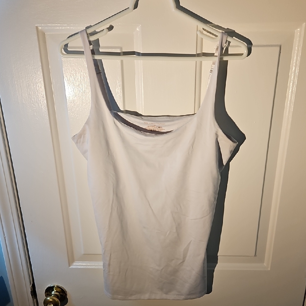 New York & Company White Camisole Top